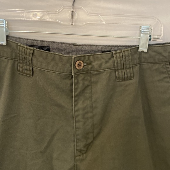 Mens Oneill 36 green Shorts Casual Surf Skater flat front relaxed fit - Picture 2 of 6